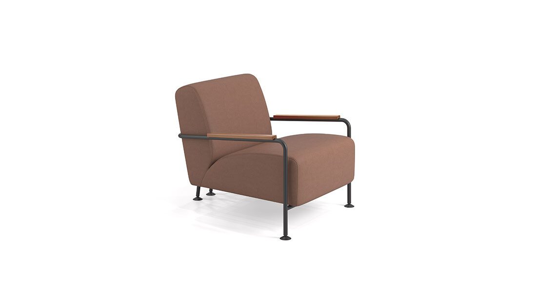 Lounge chair with armrest
