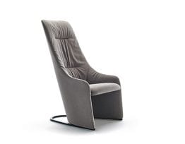 Nagi High Fixed Armchair w. Soft Upholstery