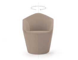 Penta Armchair with Swivel Base