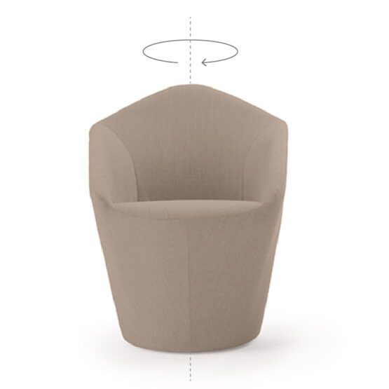 Penta Armchair with Swivel Base