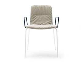 Klip chair 4 legs base with arms
