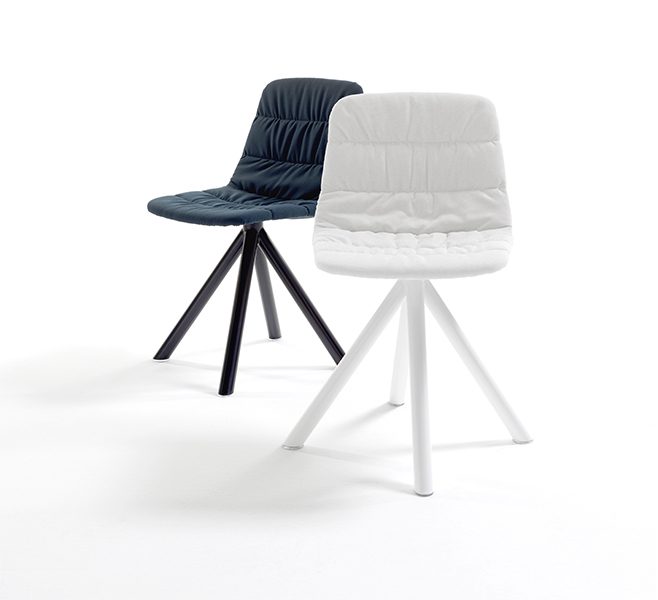Maarten Chair Swivel Base Soft Upholstery