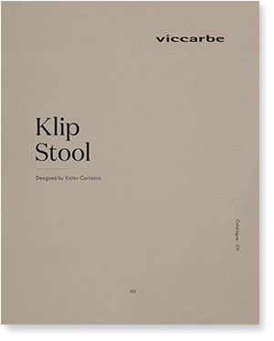 catalogo Klip Bar Stool 4 Metal Legs Smooth Upholstery
