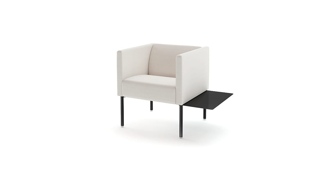 Brix Armchair Narrow Arm & Auxiliary Table