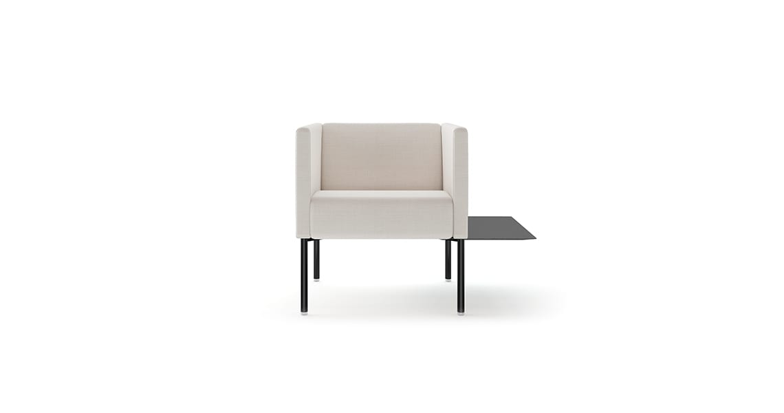 Brix Armchair Narrow Arm & Auxiliary Table