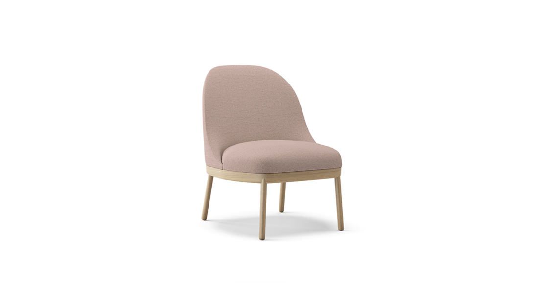 Aleta Wooden Base Lounge Chair