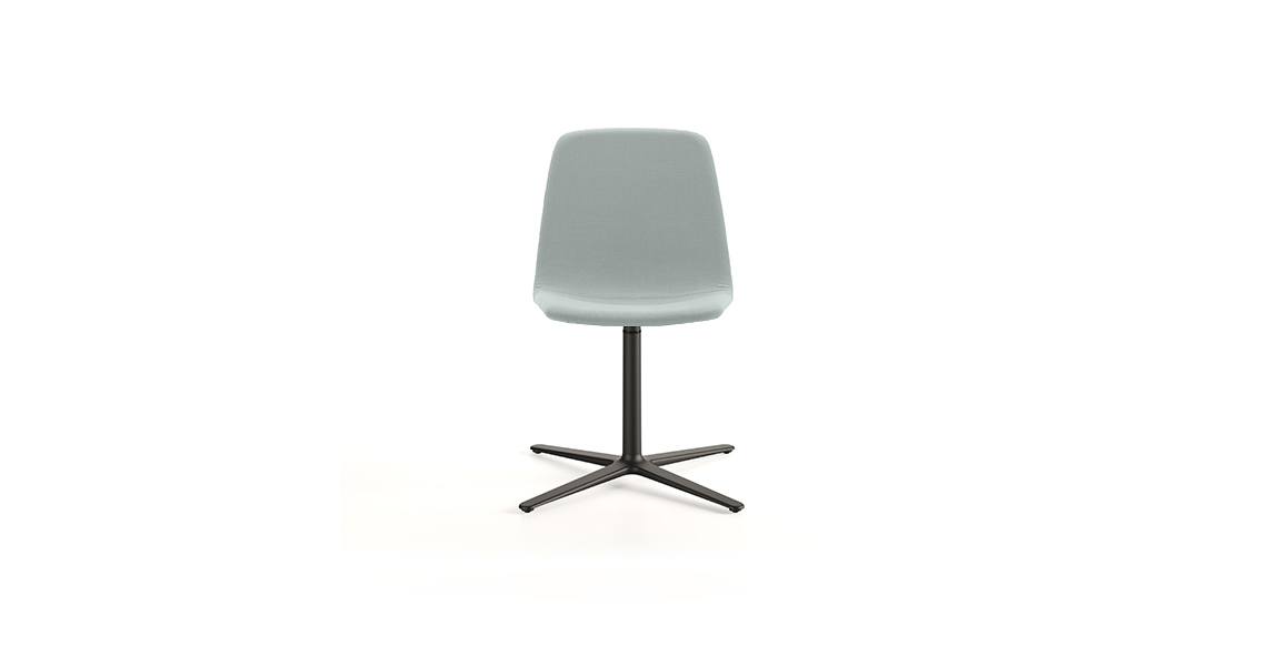 Maarten Chair Flat Swivel Base Smooth Upholstery