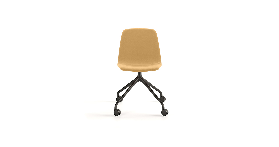 Maarten Chair Pyramid Casters Swivel Base Smooth Upholstery