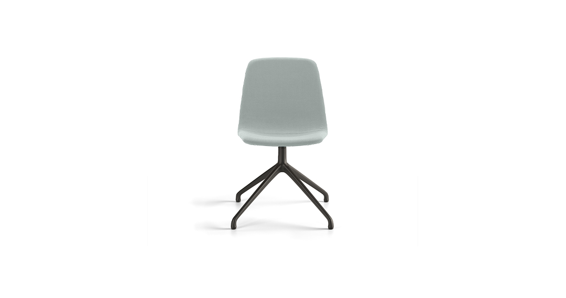 Maarten Chair Pyramid Swivel Base Smooth Upholstery