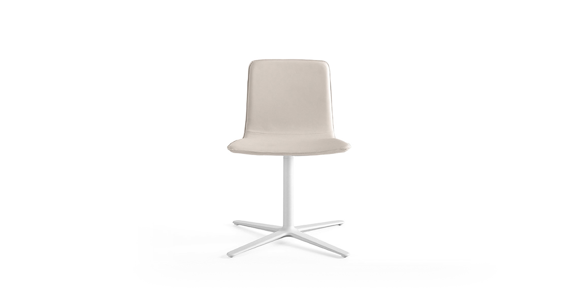 Klip Flat Swivel Base Smooth Upholstery