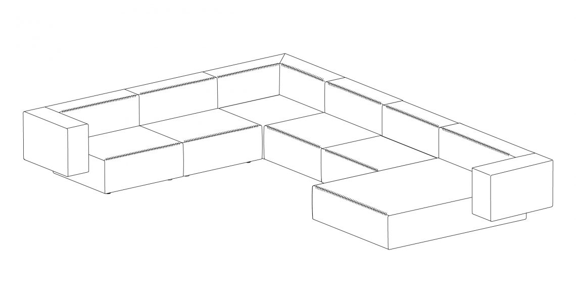 Step sofa – Konfiguration 10