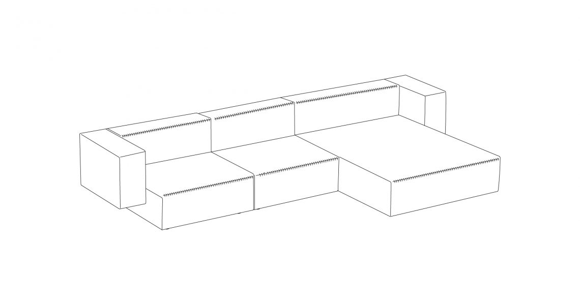 Step sofa – Konfiguration 5