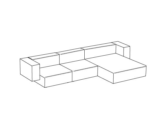 Step sofa – Composición 5