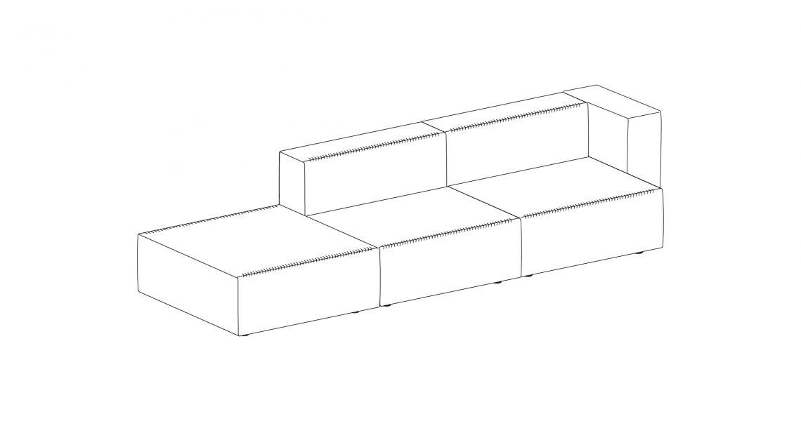 Step sofa – Konfiguration 8