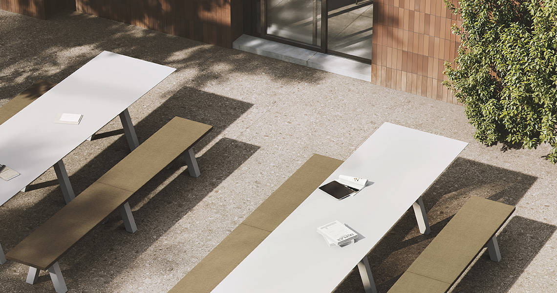 Trestle Outdoor bench