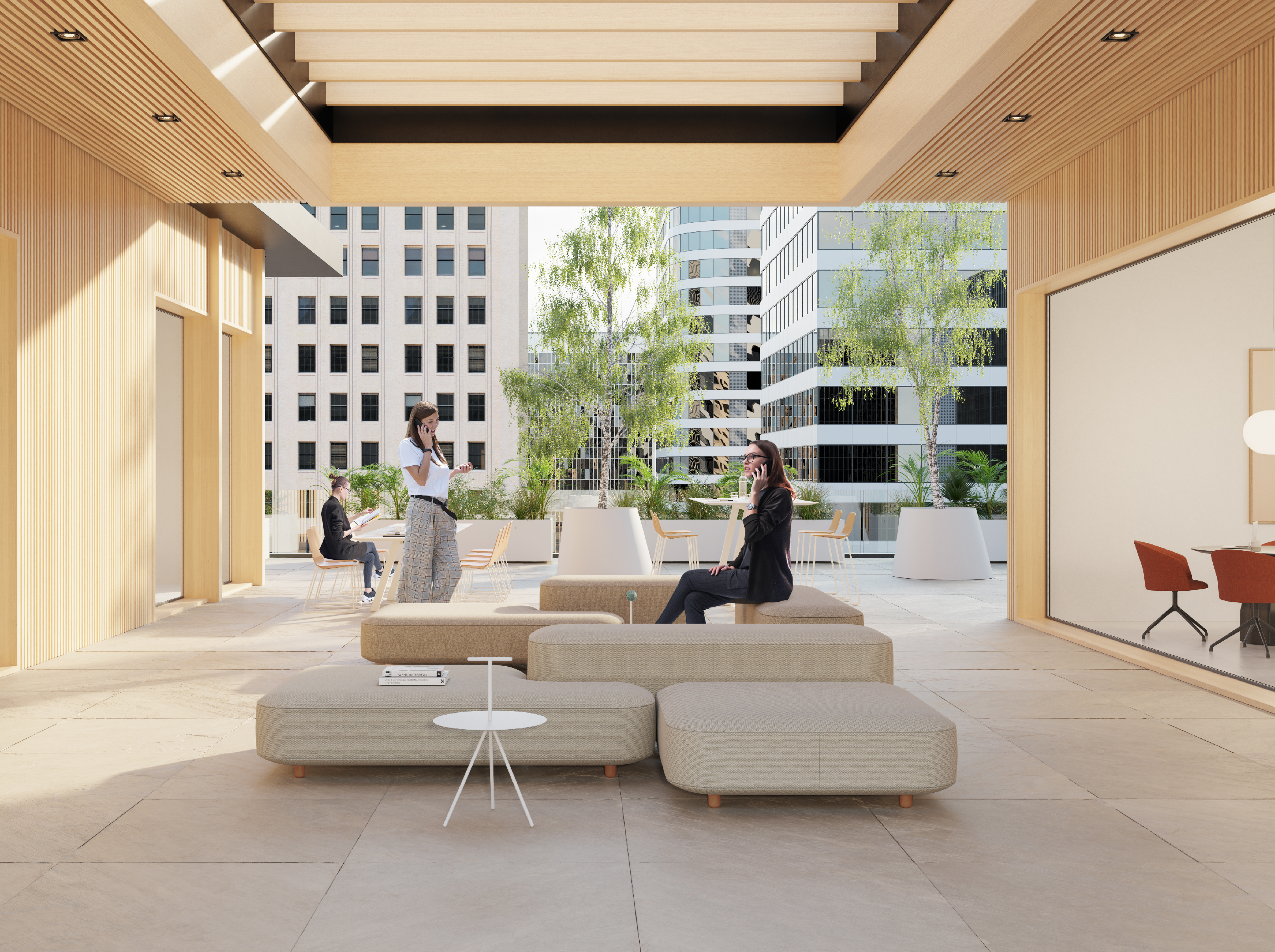 Nature and design for collaborative offices that look outwards