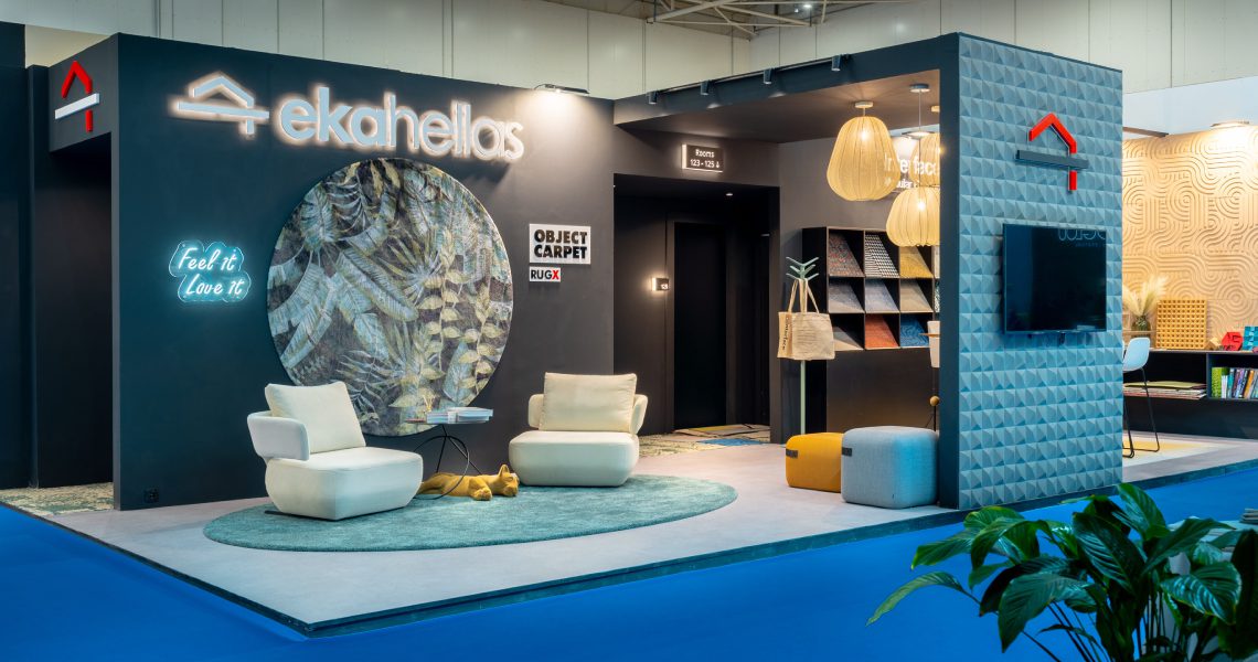 Modern furniture for design shows Xenia in Greece Viccarbe Events