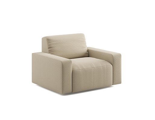 Narrow upholstered armrest