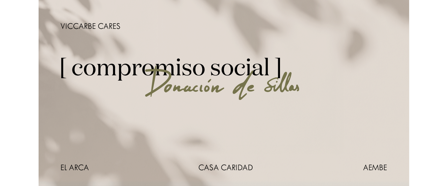 Nuestro compromiso social toma forma de silla