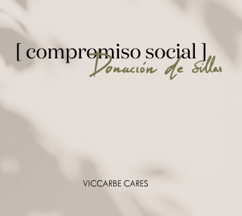 Nuestro compromiso social toma forma de silla