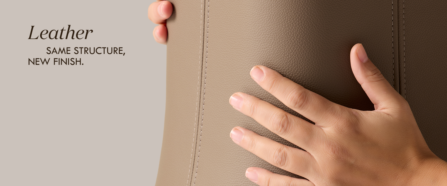 Same structure, new leather finish for Burin and Cambio