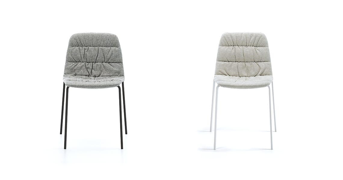 Silla Maarten cuatro patas metal