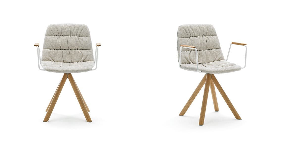 Silla Maarten madera giratoria