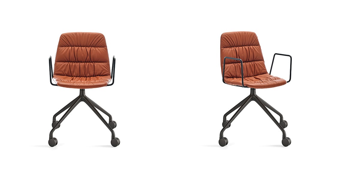 Silla Maarten piramidal giratoria con ruedas