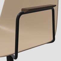 Wooden armrest