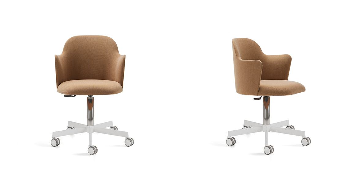 Aleta chair with five casters