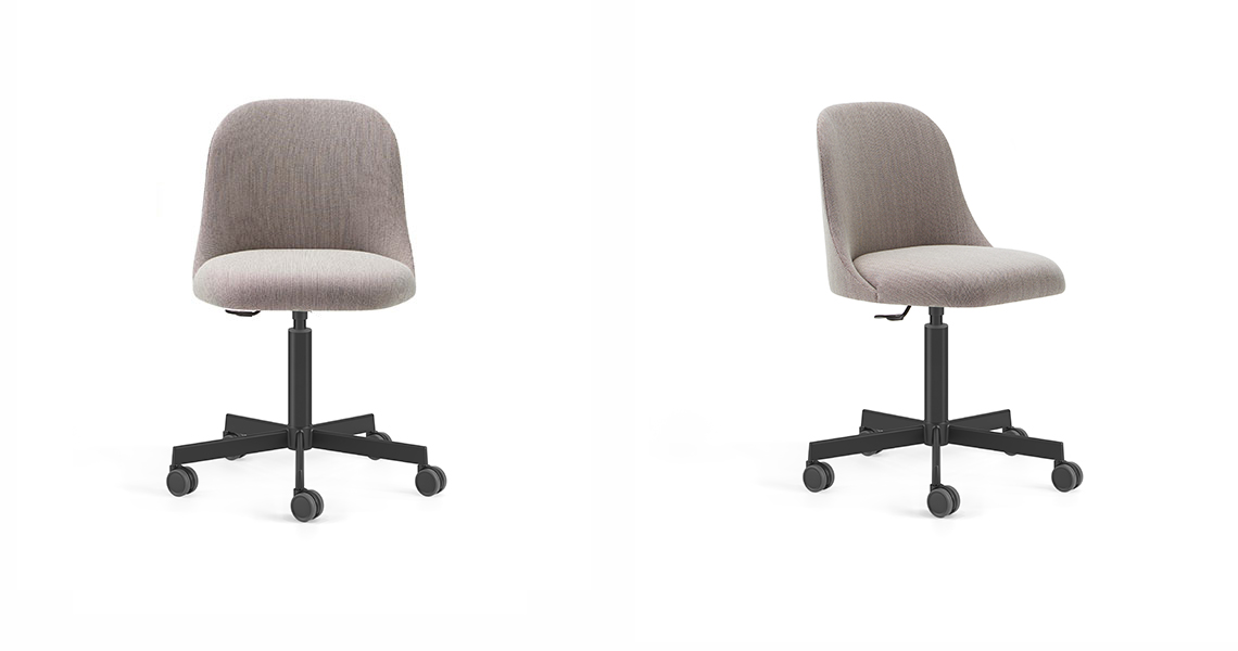 Aleta chair with five casters