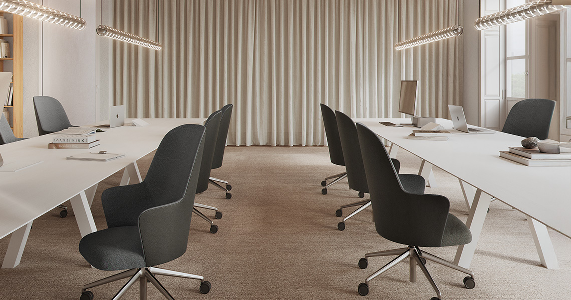 Silla Aleta Executive con ruedas