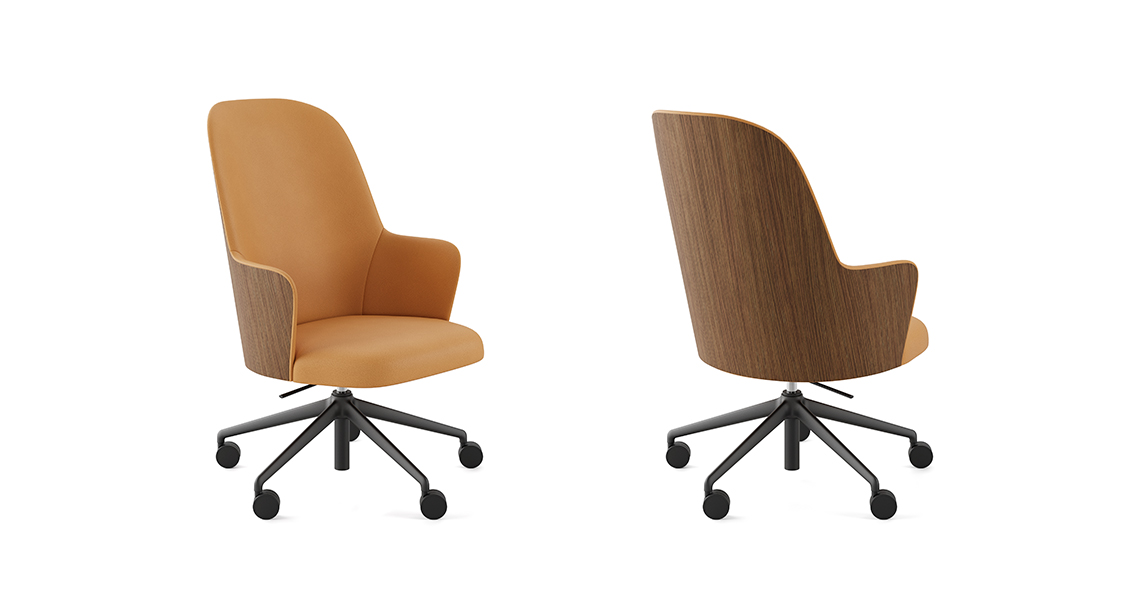 Silla Aleta Executive con ruedas