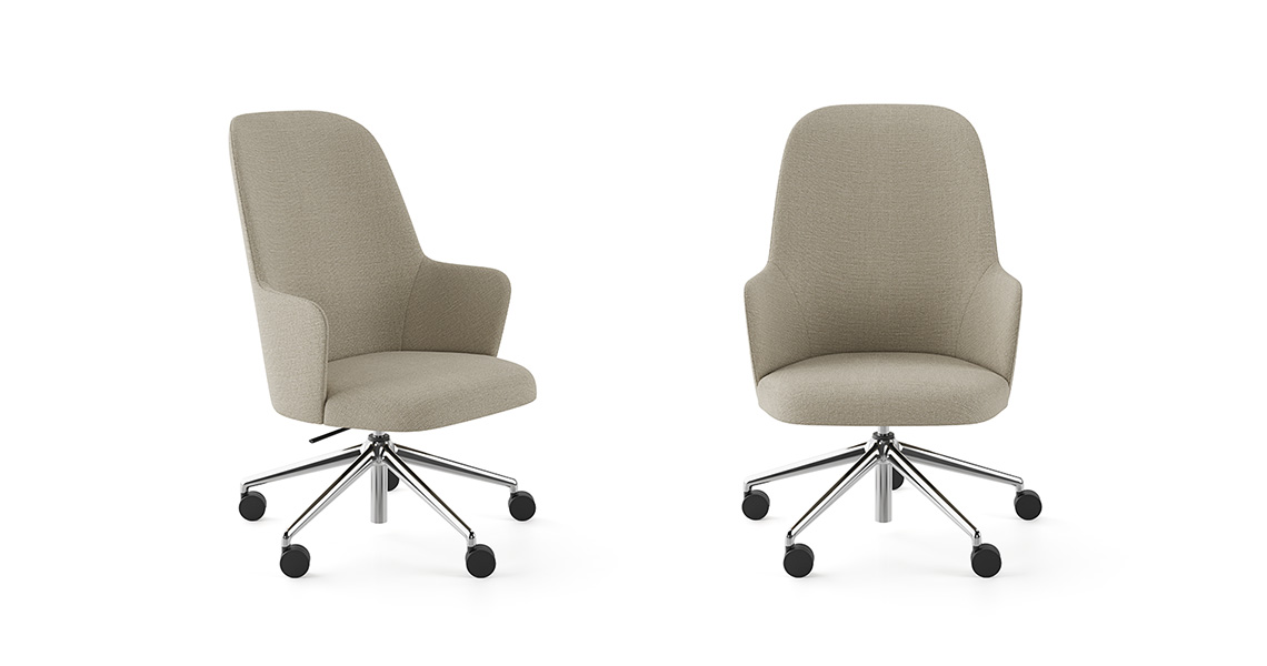 Silla Aleta Executive con ruedas