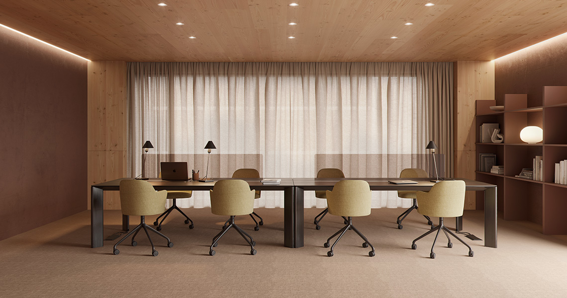 Aleta chair pyramid & swivel with casters