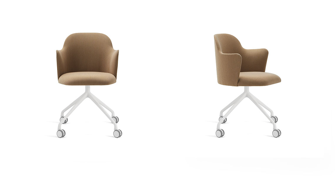 Aleta chair pyramid & swivel with casters