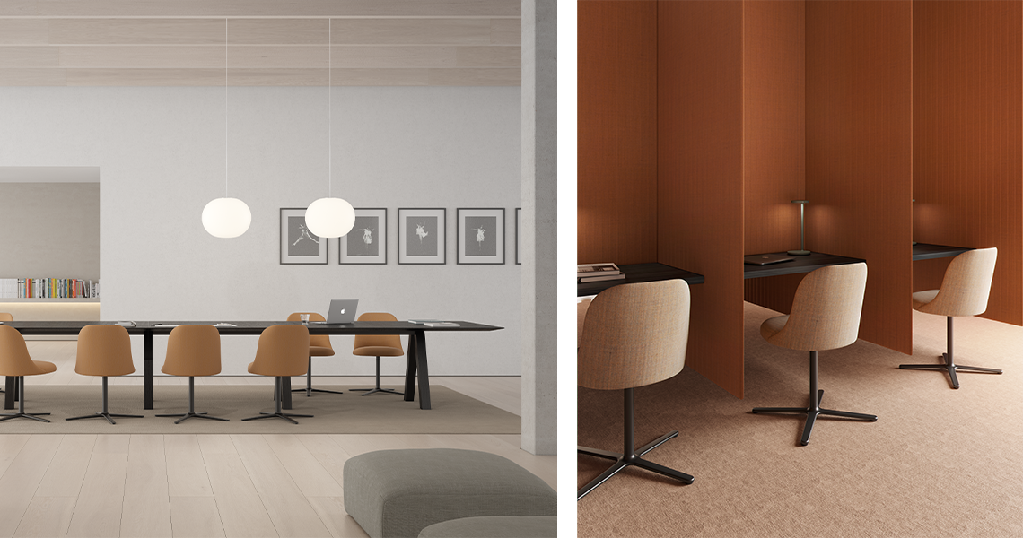 Aleta chair flat & swivel