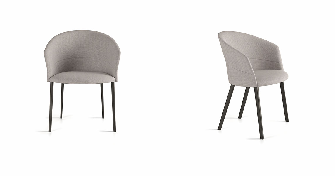 Copa chair, four wooden legs