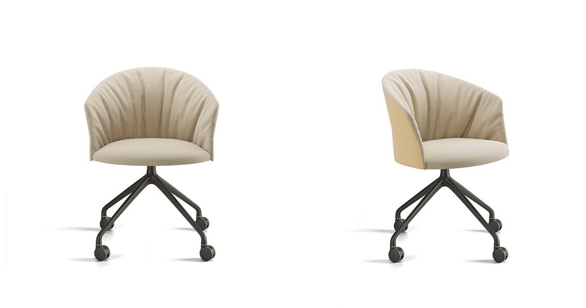 Copa chair, pyramid swivel & casters chair