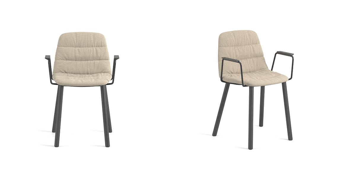 Silla Maarten cuatro patas madera