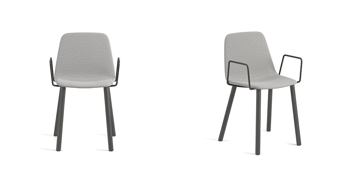 Silla Maarten cuatro patas madera