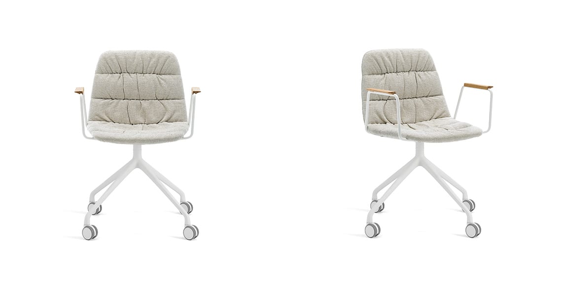 Silla Maarten piramidal giratoria con ruedas