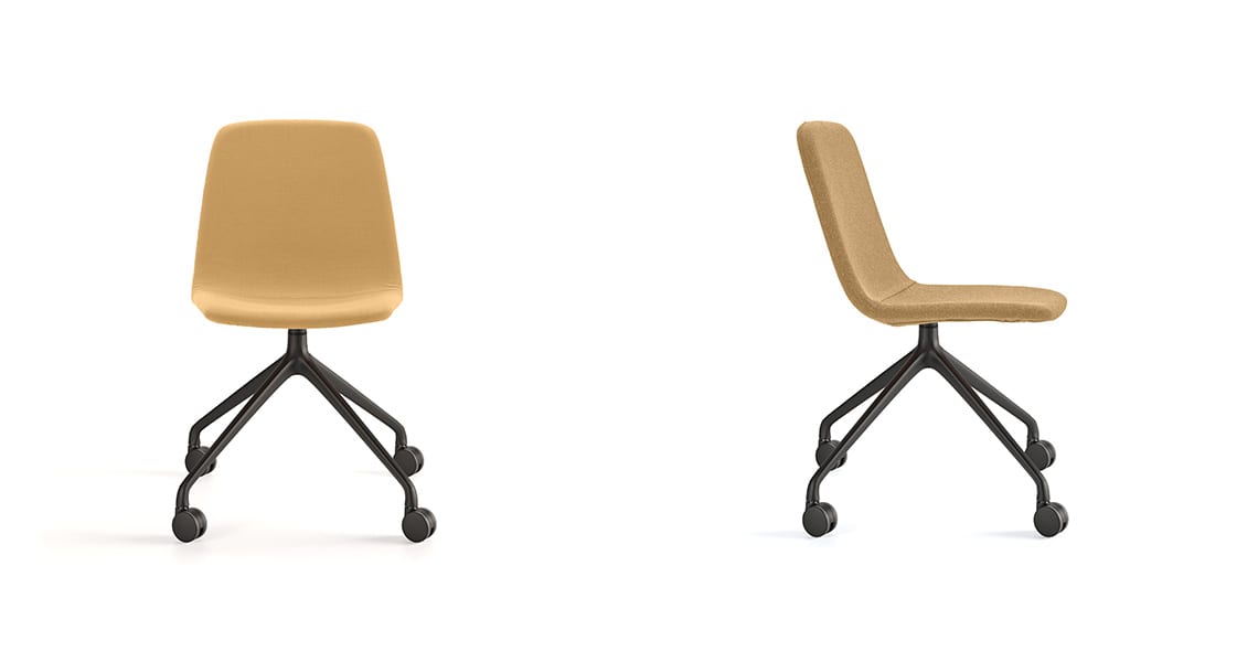 Silla Maarten piramidal giratoria con ruedas