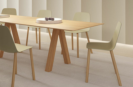 Four wooden legs