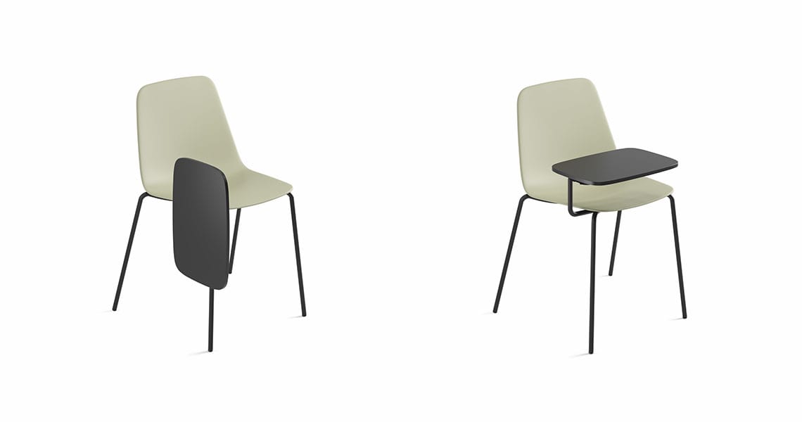 Maarten plastic chair, four metal legs