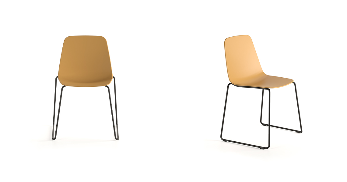 Maarten plastic chair, slide
