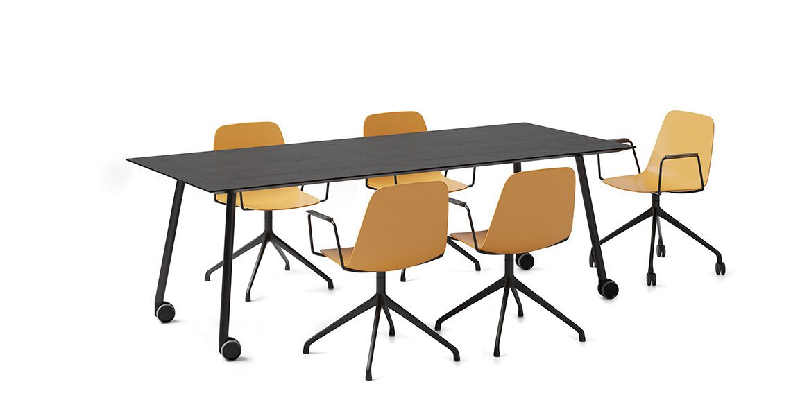 Maarten plastic chair, pyramid & swivel