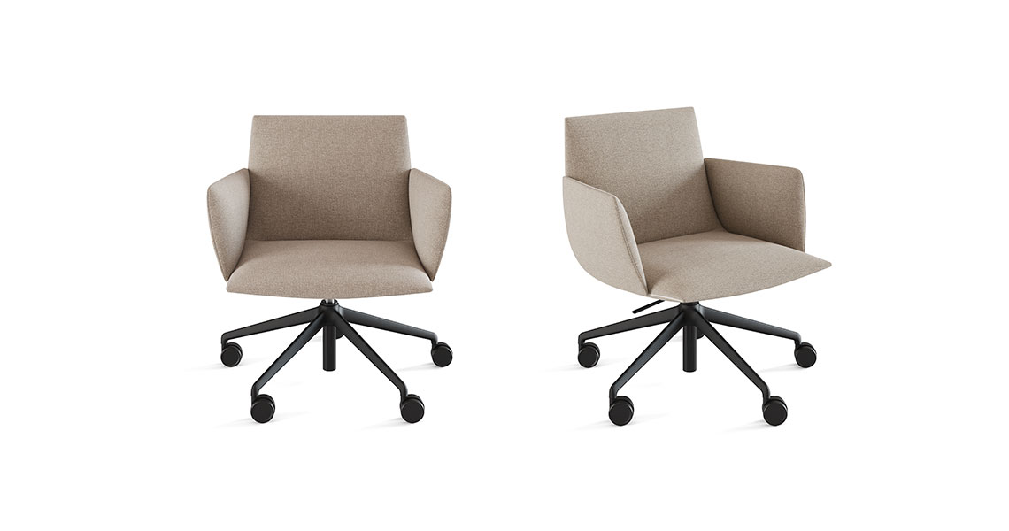 Noha chair, five casters