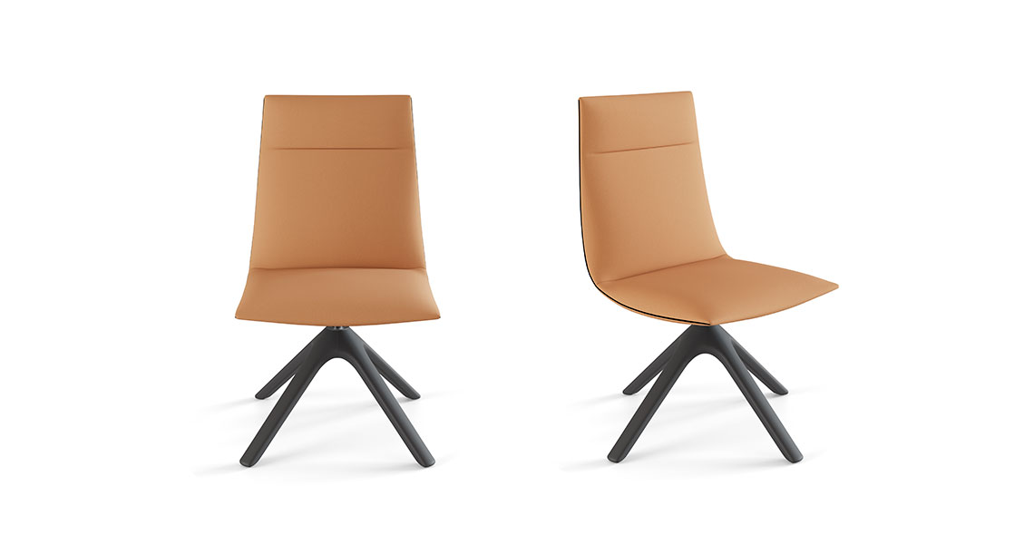 Noha Executive chair, wooden & swivel