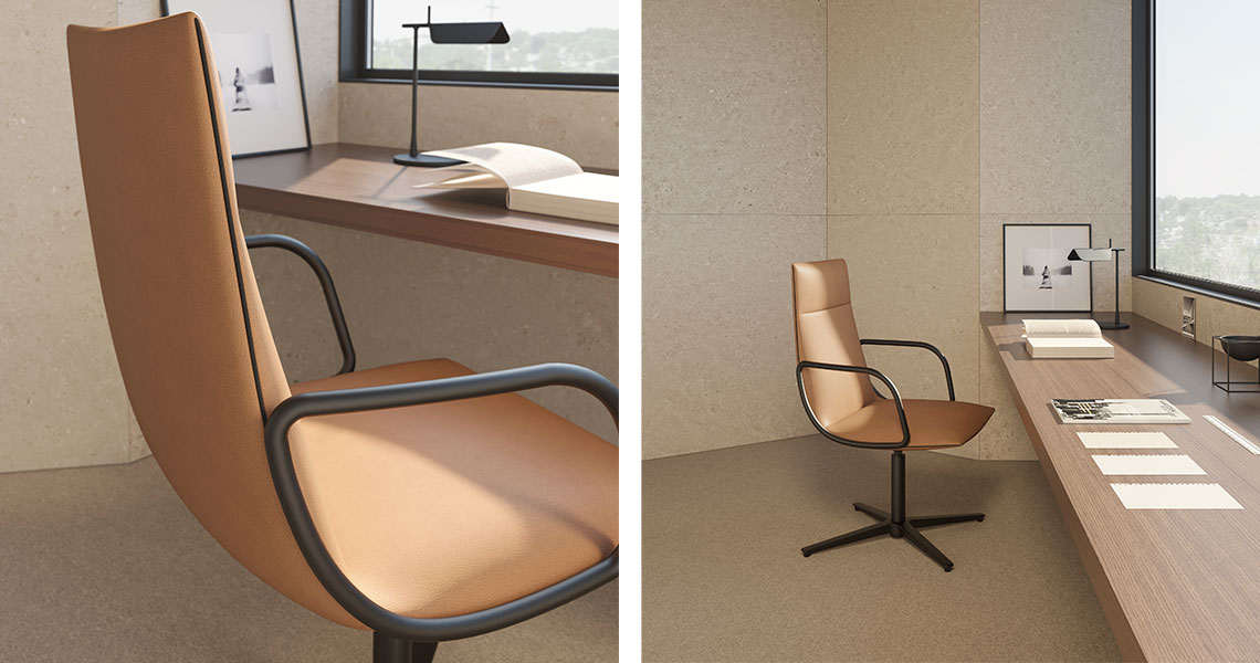 Noha Executive chair, five casters